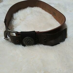 Carole little Brown genuine leather belt size M